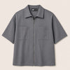 Double pocket zipper top