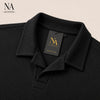 Black Johnny collar polo