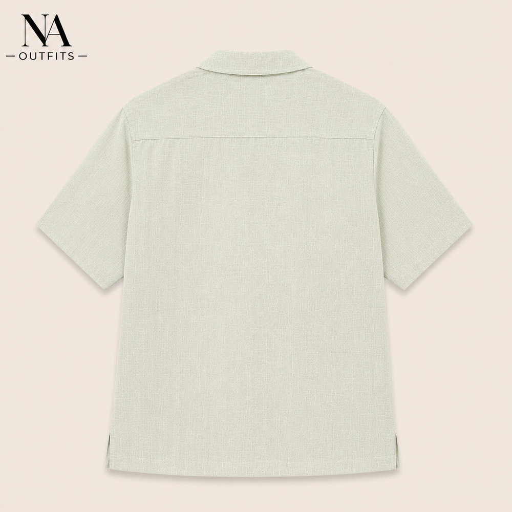 Sage Green Classic Resort Collar Shirt