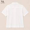 White Classic Resort Collar Shirt