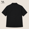 Black Resort Collar Shirt