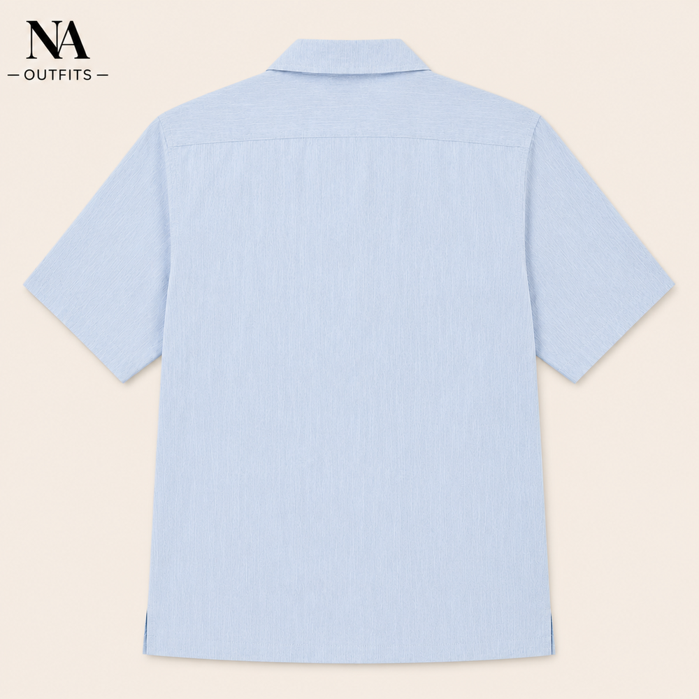 Sky Blue Resort Collar Shirt