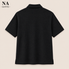Black Buttoned Polo