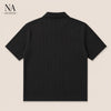 Black Johnny collar polo