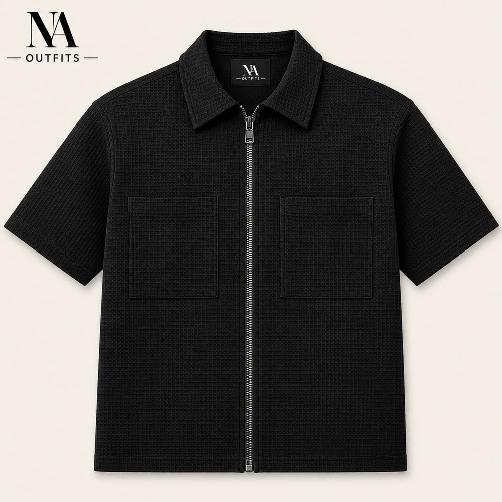 Double pocket zipper top