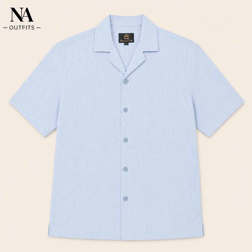Sky Blue Resort Collar Shirt