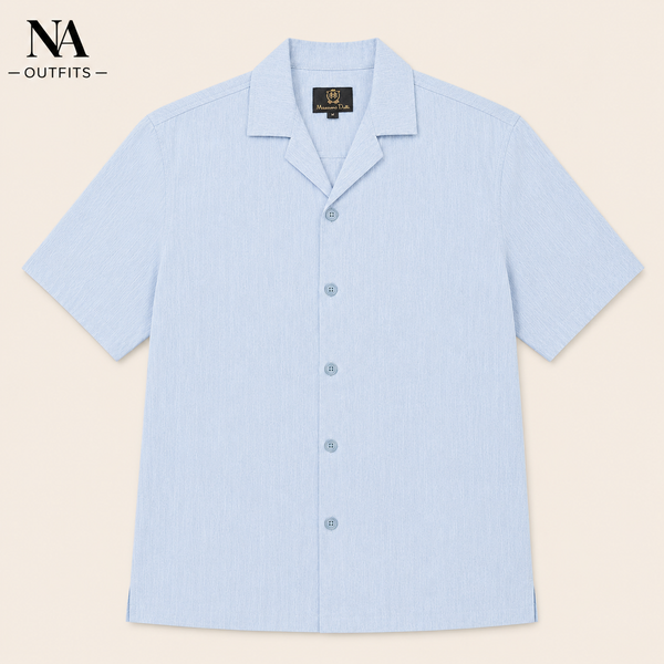 Sky Blue Resort Collar Shirt