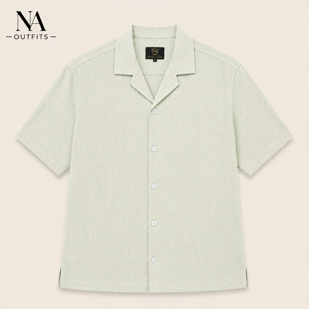 Sage Green Classic Resort Collar Shirt