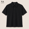 Black Buttoned Polo