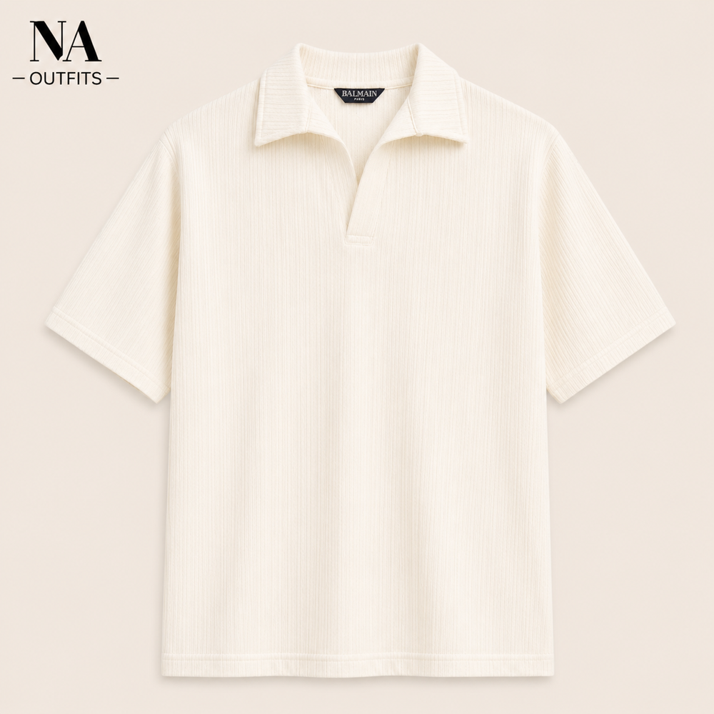 White signature knit Polo