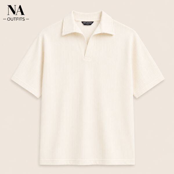 White signature knit Polo