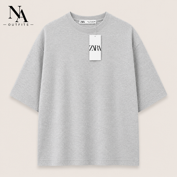 Essential Oversized Tee – Heather Grey