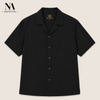 Black Resort Collar Shirt