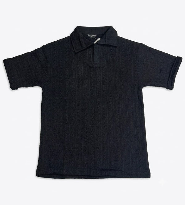 Noir Knit Polo