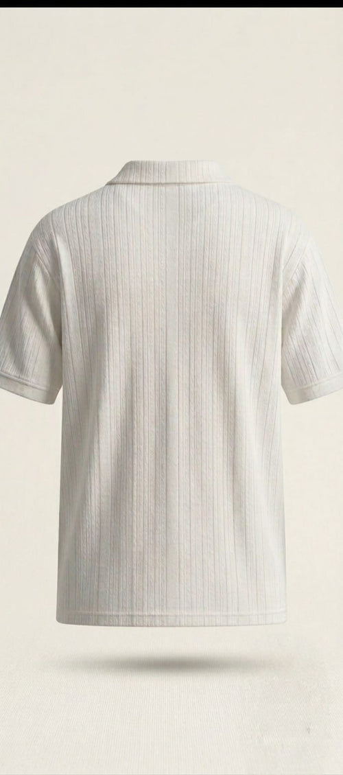White Buttoned Polo