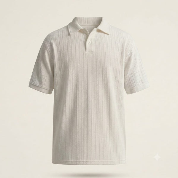 White Buttoned Polo