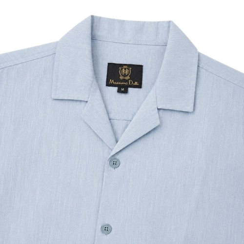 Sky Blue Resort Collar Shirt