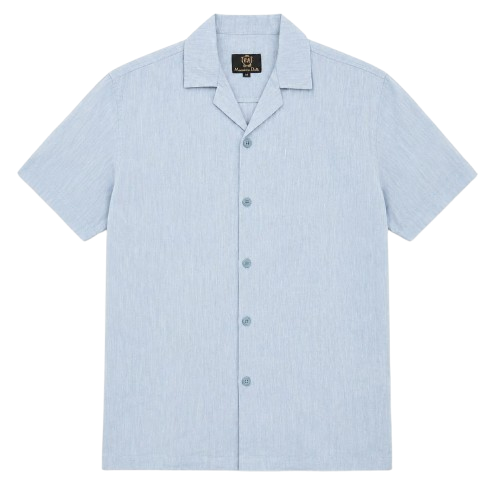 Sky Blue Resort Collar Shirt