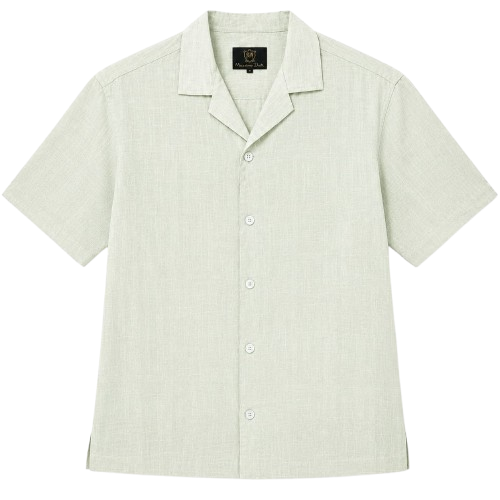 Sage Green Classic Resort Collar Shirt