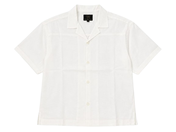 White Classic Resort Collar Shirt