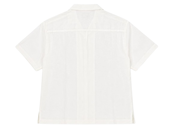 White Classic Resort Collar Shirt