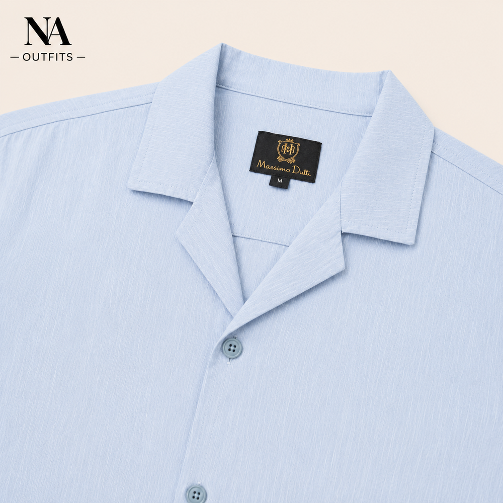 Sky Blue Resort Collar Shirt