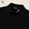 Black signature knit Polo